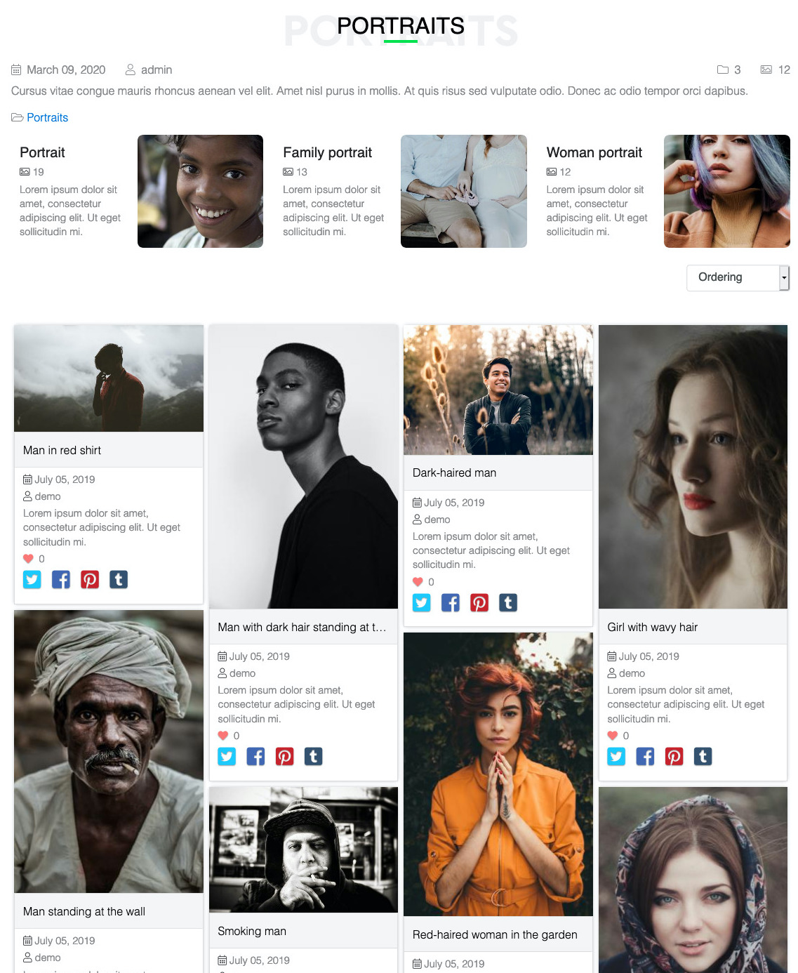 Masonry Gallery View